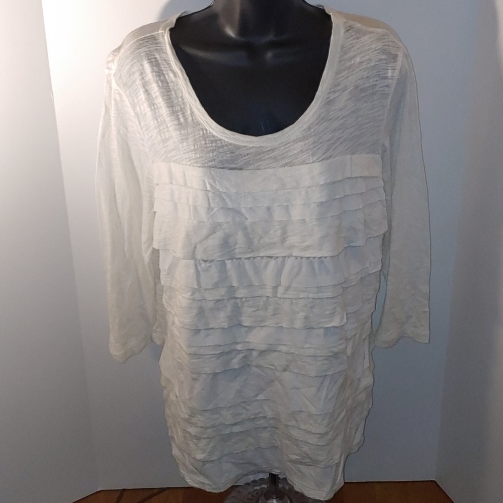 Liz Claiborne White Long Sleeve Shirt